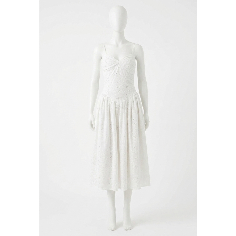 NEW KESTAN magnolia dress in white